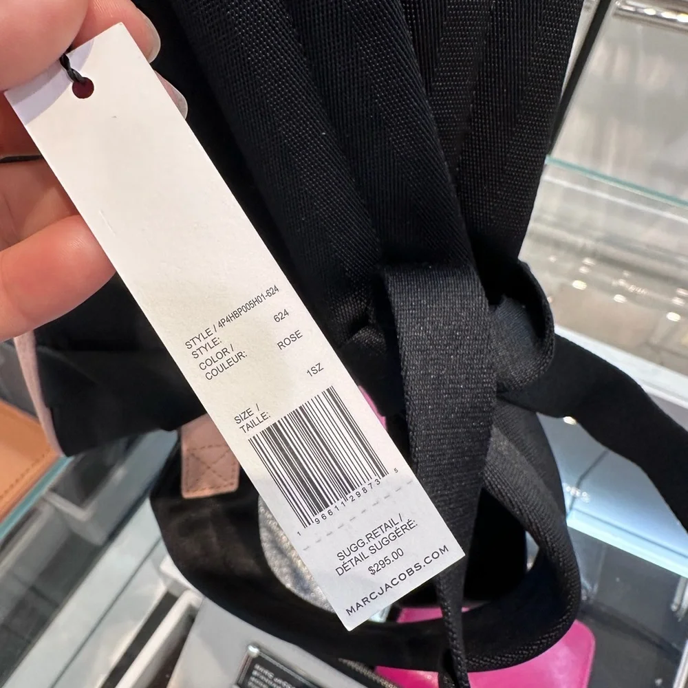 NWT! NEW! Marc Jacobs Leather Backpack -Small Blush Rose Pink Women